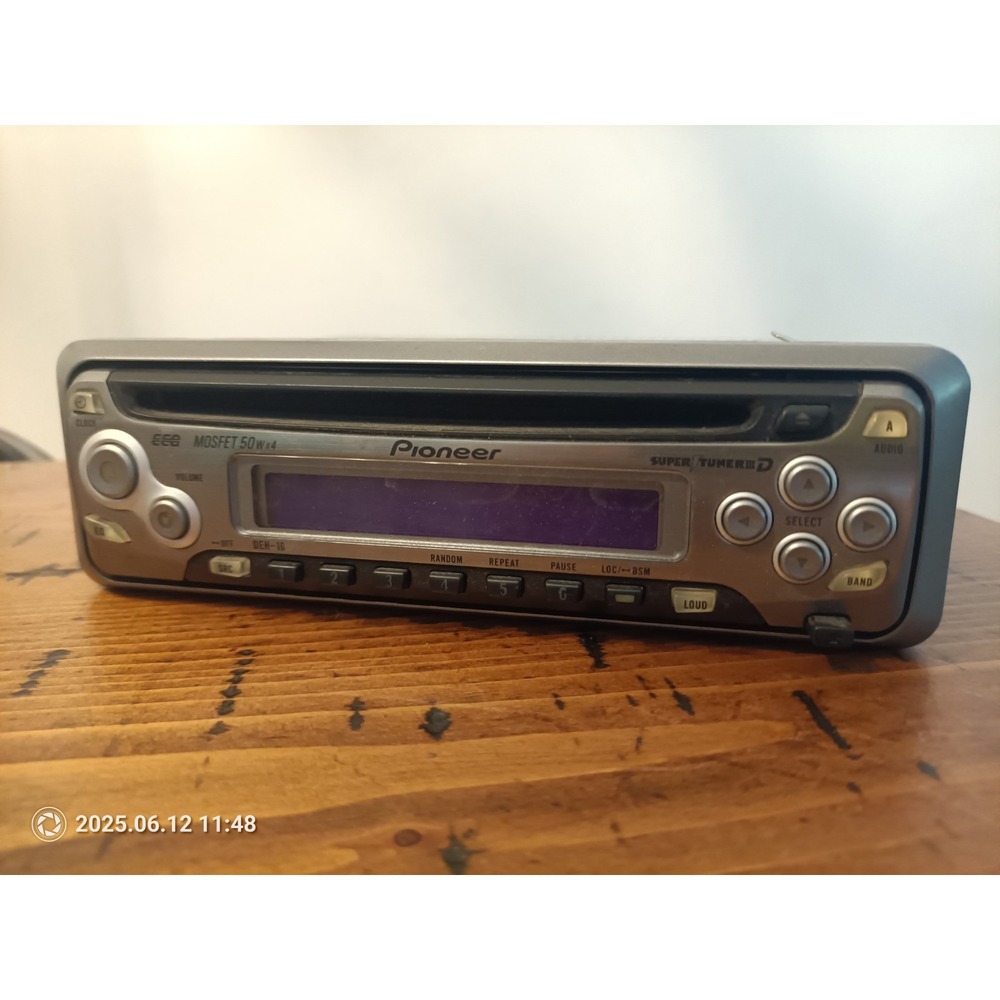 Pioneer DEH-16 CAR STEREO FACEPLATE UNTESTED, No wire Harness.  A9
